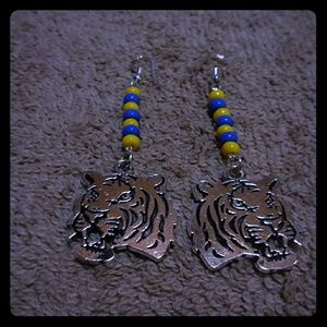 Handmade LSU TIGER earrings